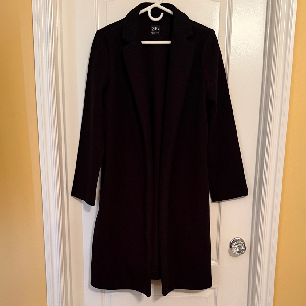 Zara Women's Elegant Black Coat Blazer